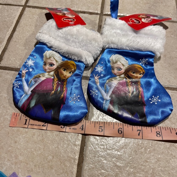 Lot of 3 Pcs~1~Frozen Christmas Door Knob Hanging 5.5” & 2~ Mini Stocking 7” - Picture 7 of 17